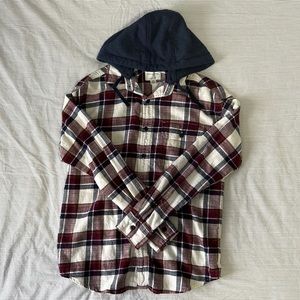 American Eagle Flannel with Removable Hood